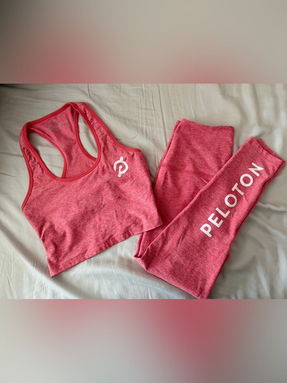Beyond Yoga x Peloton Pink Heather Matching Set | Size Medium
